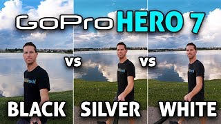 GoPro HERO 7 Black vs Silver vs White 4K [upl. by Porter]