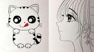 EASY DRAWING TRICKS SIMPLE DRAWING TUTORIALS AND TIPS [upl. by Nnorahs616]