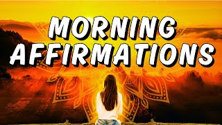 Positive Morning Affirmations  Enter FLOW STATE [upl. by Gorlin538]