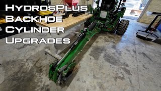 HydrosPlus Backhoe Cylinder Upgrades  John Deere 260B 270B 370B 260 270A [upl. by Juster456]