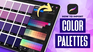 Import And Export Color Palettes In Procreate for iPad [upl. by Eirot]