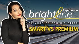 Riding The BRIGHTLINE Train From Orlando To South Florida Smart vs Premium REVIEW [upl. by Anallij]