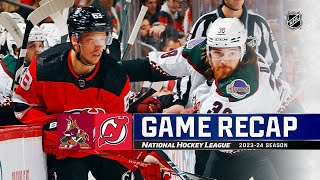 Coyotes  Devils 1013  NHL Highlights 2023 [upl. by Natka650]