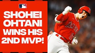 Shohei Ohtanis AMAZING year earns him his SECOND MVP  2023 AL MVP Highlights [upl. by Eddra446]