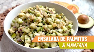 ENSALADA DE PALMITOS amp MANZANA  CLASE DE COCINA EN VIVO 👩🏻‍🍳 [upl. by Cyrilla146]