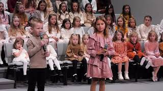 Evelina Golovey amp Liam Chernyak  Poem  Kids Thanksgiving Service 2025 [upl. by Ah]