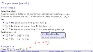 Lecture 081 Completeness of resolution proof system [upl. by Linus]