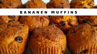 Bananen Muffins ohne Zucker [upl. by Anauqal]