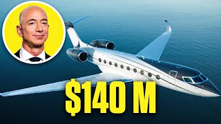 Jeff Bezos Has a G650ER  The Worlds Most Awesome Private Jet [upl. by Vyse]