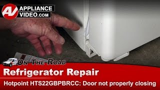 Hotpoint Refrigerator Repair  Door Not Closing Properly  Door Gasket [upl. by Alel]