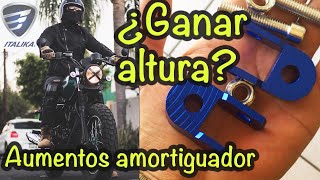 Aumentos para amortiguador de moto incrementar la altura [upl. by Hugon]