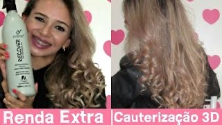 Cabelo de DIVA com Cauterização 3D  RENDA EXTRA  Por Júnia Gabriela [upl. by Plantagenet]