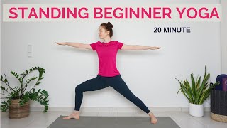 20 min Standing Yoga For Beginners  Back To Basics  Beginner Hatha Yoga [upl. by Licec]