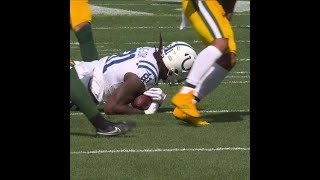 Mo AlieCox catches for a 22yard Gain vs Green Bay Packers [upl. by Lambrecht]