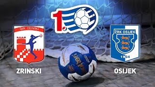 Zrinski vs Osijek  17 kolo  1 HRL Žene [upl. by Sawyor]