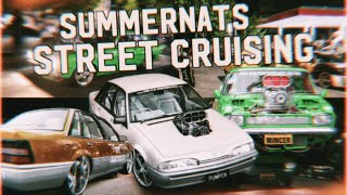 Street cruising blown cars at Summernats Braddon fringe festival [upl. by Magnuson]