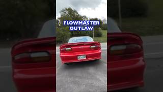 Chevy Camaro Z28 57L V8 FLOWMASTER OUTLAW Vs 18” MAGNAFLOW [upl. by Leupold]