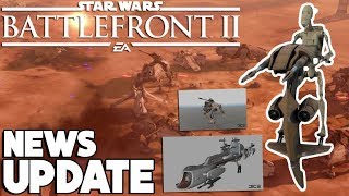 Star Wars Battlefront 2  FULL Geonosis Details and New Images ATTE STAP BARC Speeder [upl. by Erreit]