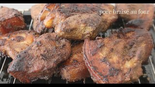 porc braisé au four  braised pork [upl. by Lzeil]