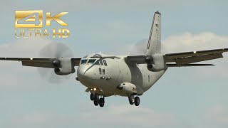 4K Alenia C27J Spartan Italian Air Force CSX62219 arrival RAF Fairford RIAT 2022 AirShow [upl. by Belshin398]