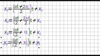 Deducción de las fórmulas del Movimiento uniformemente acelerado parte 2 [upl. by Henrik583]