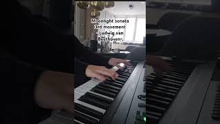 Moonlight sonata 3rd movement by Beethoven piano music pianocover pianomusic composer [upl. by Aiuqcaj]