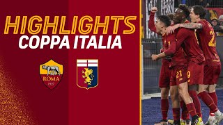 Roma 10 Genoa  Highlights Coppa Italia 202223 [upl. by Richmond]