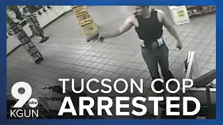 Tucson cop arrested fired for pulling gun on gas station clerk [upl. by Dael]