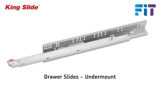 King Slide Undermount Drawer SlidesRunners Check Out the Specs and Install Process in This Clip [upl. by Kristan]