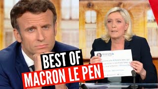 BEST OF MACRON LE PEN DEBAT 2022 [upl. by Yeargain]