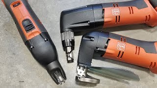 Fein Cordless Sheet Metal Shears and Nibblers  Tricktoolscom [upl. by Ennovaj]