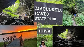 Travel Vlog Maquoketa Caves Iowa USA  Bellevue malayalam malayalamvlog mississippi bellevue [upl. by Kciredes]