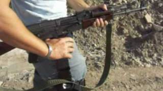 Make semiauto AK 47 function similar as full auto via bump firing [upl. by Raul]