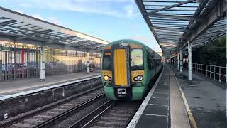 SOUTHERN CLASS 377207 DEPARTING CHICHESTER FOR PORTSMOUTH HARBOUR FROM BRIGHTON [upl. by Aicxela]