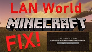 SOLVED 1211 Why Minecraft LAN is NOT WORKING [upl. by Aruon]