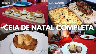 CEIA DE NATAL COMPLETA COM R10000  Desafio ceia de natal com entrada prato principal e sobremesa [upl. by Faydra]