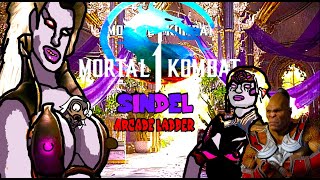 MORTAL KOMBAT 1  SINDEL  ARCADE LADDER TOWER W GORO KAMEO EMPRESS SINDEL SCREAM QUEEN 💜🍑🟣👑🐉 [upl. by Huntlee]