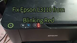 How to Reset Epson L3110 Printer [upl. by Anytsyrk]