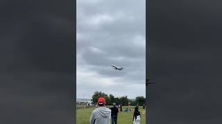 LoganAir Emb145 GSAJS LHR Arrivals Runway 27L LM653 from Londonderry shorts [upl. by Nishom297]