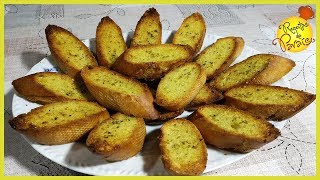 PÃO DE ALHO COM AZEITE  🍎 quotReceitas do Paraísoquot [upl. by Eiznil]