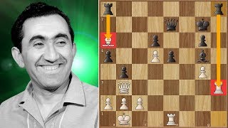 Unstoppable Force Meets an Immovable Object  Nezhmetdinov vs Petrosian [upl. by Aihtenyc434]