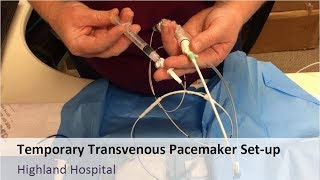 Temporary Tranvenous Pacemaker Setup [upl. by Tireb]