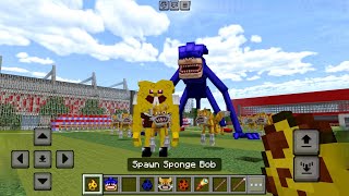 Every Shin Sonic vs Scary SpongeBob in MINECRAFT [upl. by Nyliac]