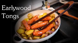 Earlywood Wooden Tongs for Cooking and Serving [upl. by Annohsat]