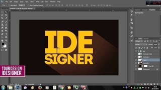 Tutorial Text 3D Vintage Photoshop  Photoshop Tutorial  Indonesia [upl. by Setarcos]