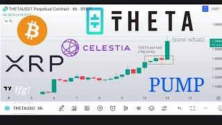 THETA PUMPS quick update crypto price going higher bitcoin xrp tia flow shib  few others [upl. by Hullda]