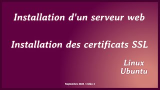 Installation du certificat ssl [upl. by Amikahs]