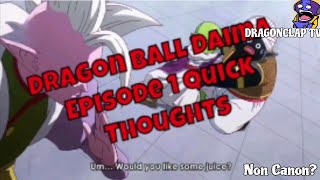 Analyzing Dragon Ball Daima Episode 1  The Namekians Origin  Quick Thoughts [upl. by Gretta844]