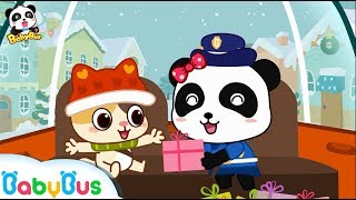 迷子の赤ちゃんを助ける  クリスマス 警察ごっこ おまわりさん  赤ちゃんが喜ぶアニメ  動画  BabyBus [upl. by Lauter116]