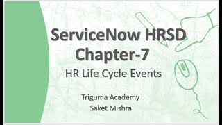 ServiceNow HRSDLecture 7  HR Life Cycle Event servicenow servicenowdeveloper servicenowjobs [upl. by Natsud]